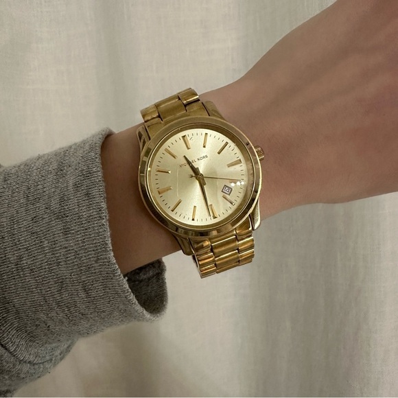 MICHAEL KORS "JET SET RUNWAY" MK5160 stainless steel GOLD COLORED WATCH - Picture 14 of 14